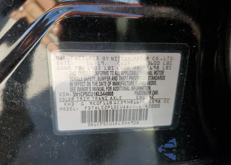 2019 Nissan Kicks S from USA, damaged, VIN 3N1CP5CU1KL544908